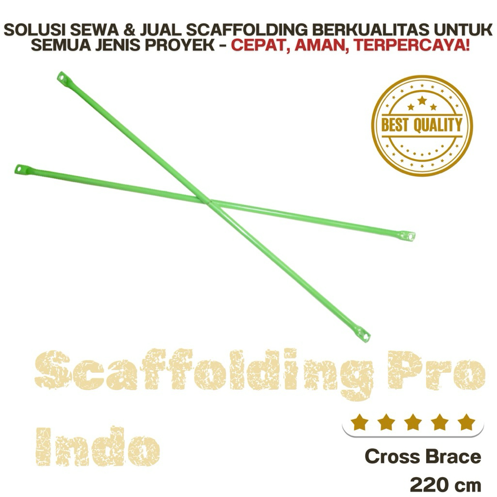 CROSS BRACE SCAFFOLDING 220 CM - MERK TM