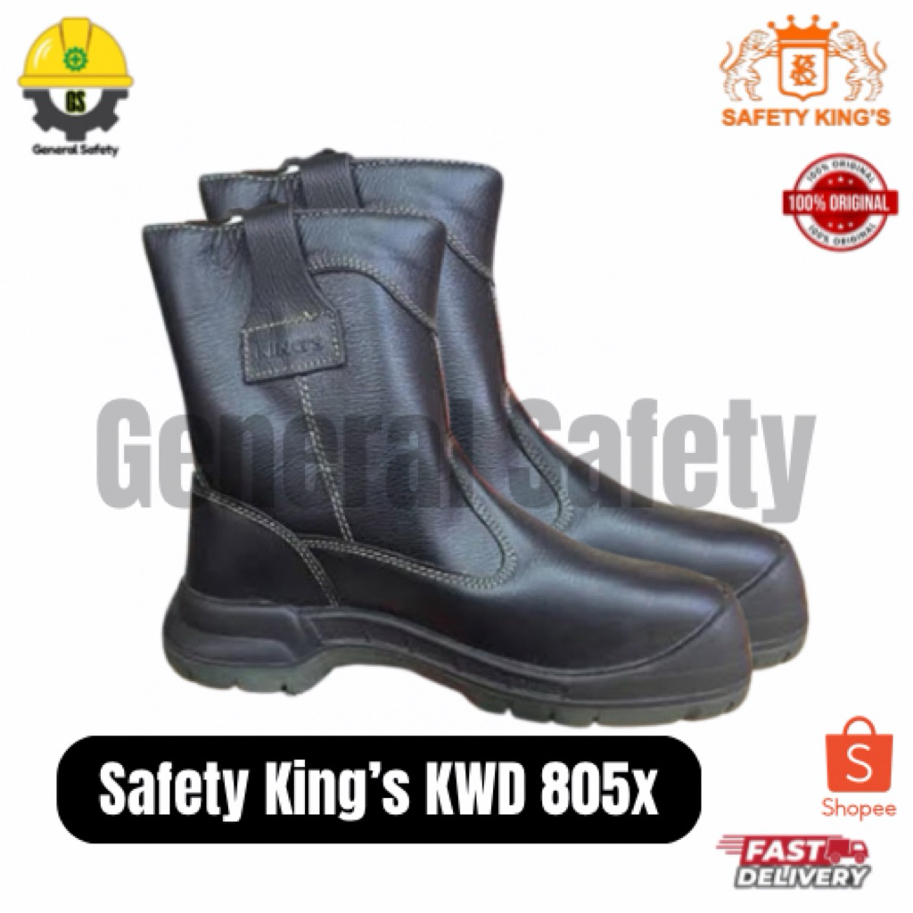 Sepatu Safety Kings Boots KWD 805X Hitam - Safety Shoes Kings Original