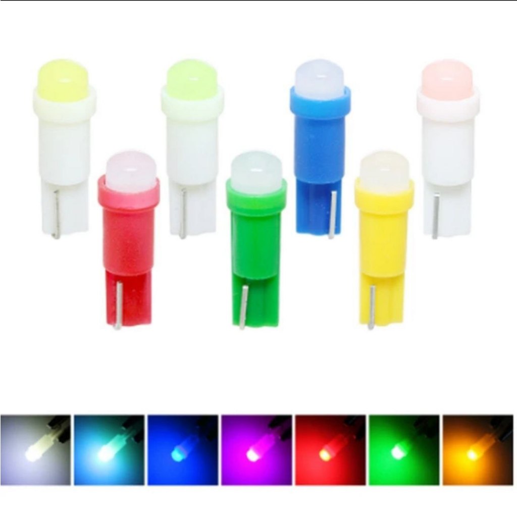 Led T5 speedometer mobil motor warna warni satuan/ 1 pcs - Ungu