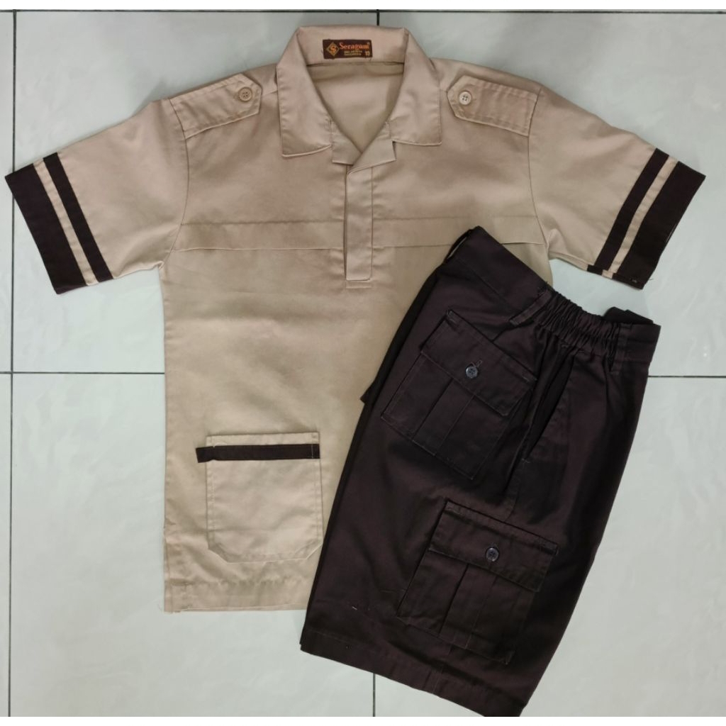 PRELOVED SET BAJU PRAMUKA SD LAKI "SERAGAM"