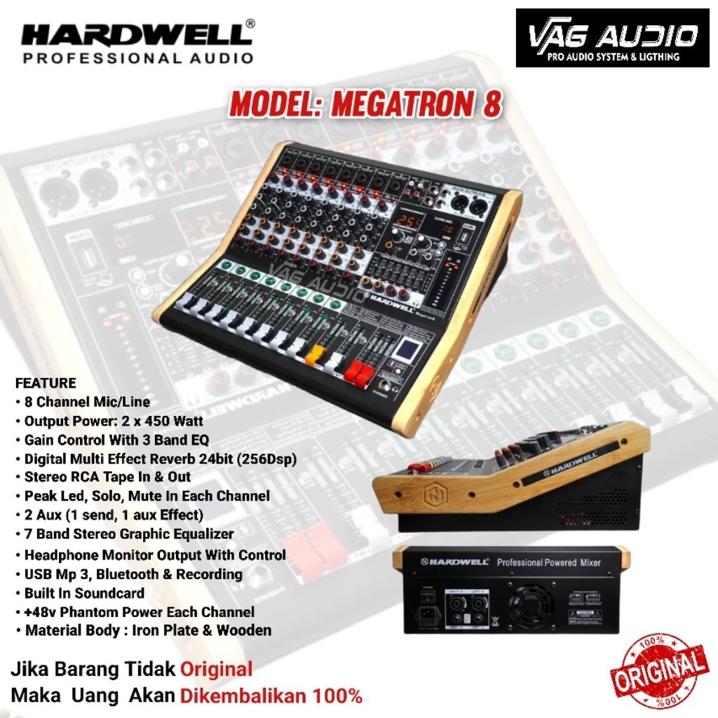 MIXER POWER HARDWELL MEGATRON 8