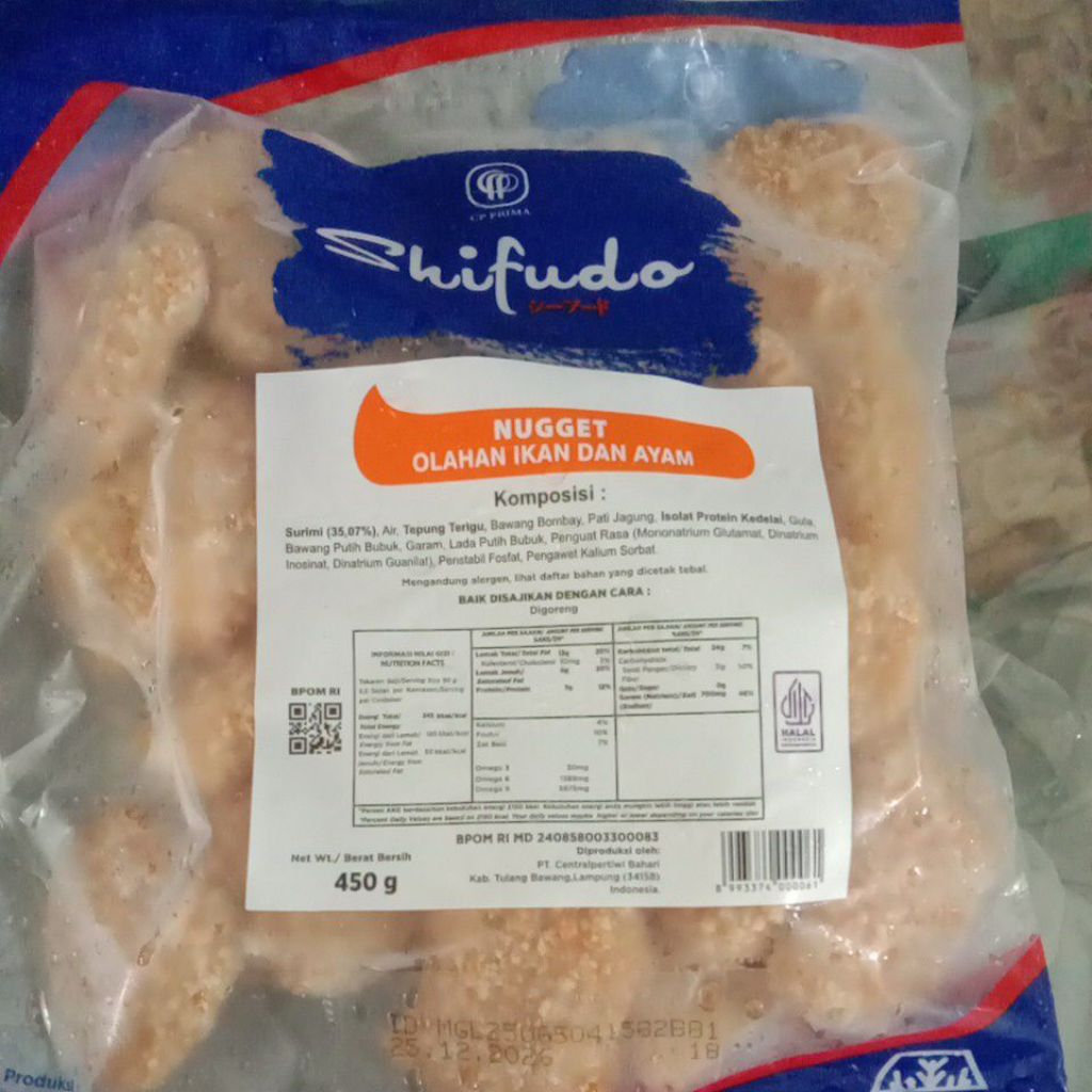 

Shifudo Nugget Ikan Dan Ayam 500gr