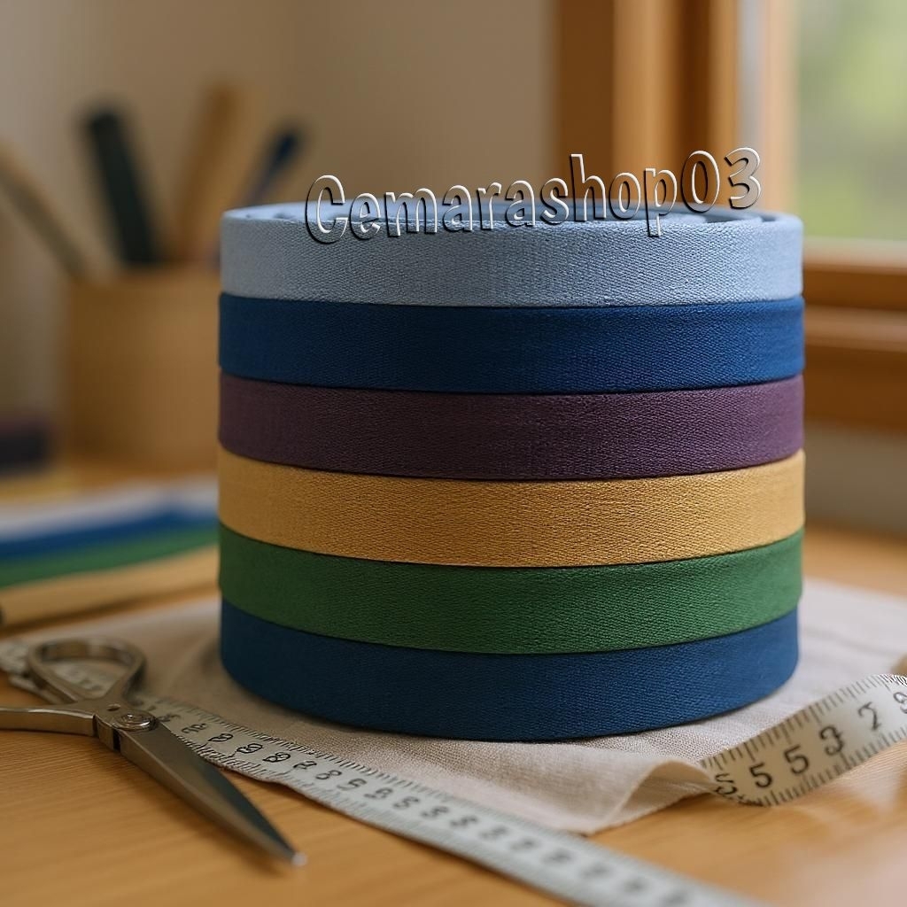 TALI GESPER WEBING BISBAN KATUN ROLLAN 30 YARD GULUNGAN KANVAS TEBAL