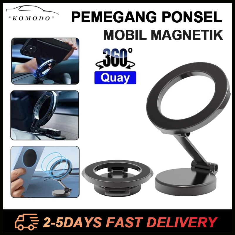 360°holder Hp Mobil Magnet/magnetic Phone Holder/car phone Holder Mobil/ Magnet Aksesoris Hp