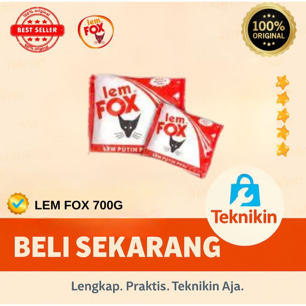 

Lem Putih Fox Merah 700gr
