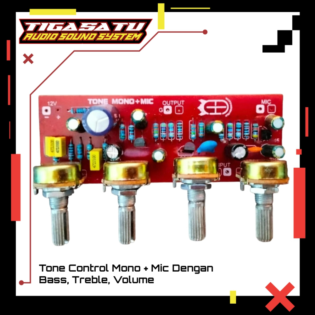 Tone Control Mono + Mic / Preamp Mic