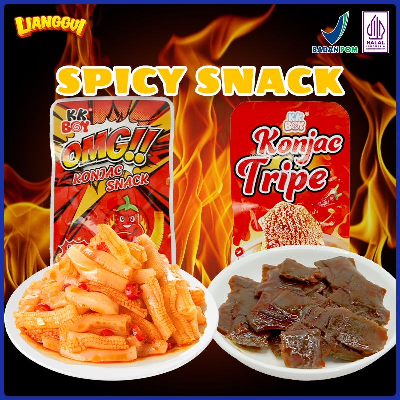 

Lianggui Cemilan Konjac Babat Kombinasi Rasa Pedas Manis Yang Pas 1 Pack 10 Gr Stripe Dan Stick