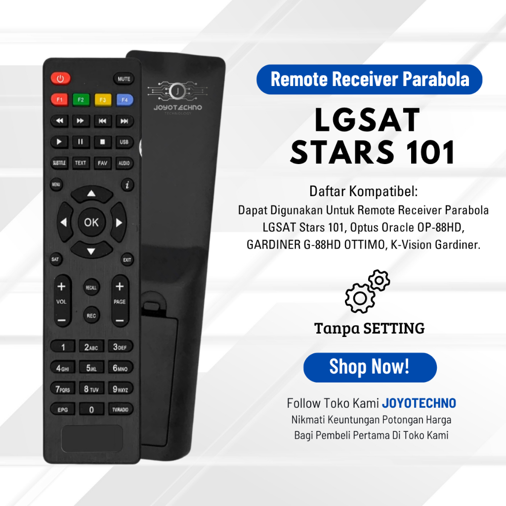 Remote STB LGSAT LG-101 Stars / Remot Set Top Box Receiver Parabola K-Vision Gol LGSAT LG-101 Stars