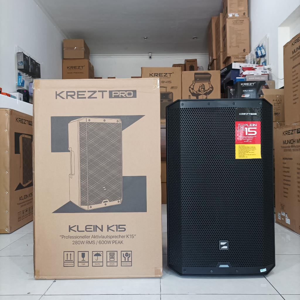 Speaker Aktif KREZT PRO KLEIN K15 DSP 600 Watt / speaker aktif  krezt 15 inch