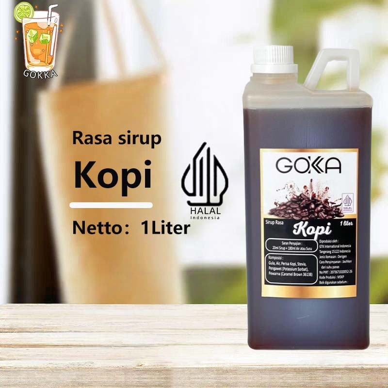 

GОKKA Syrup / Kopi Flavoured Sirup / Sirup Kopi 1L International Halal