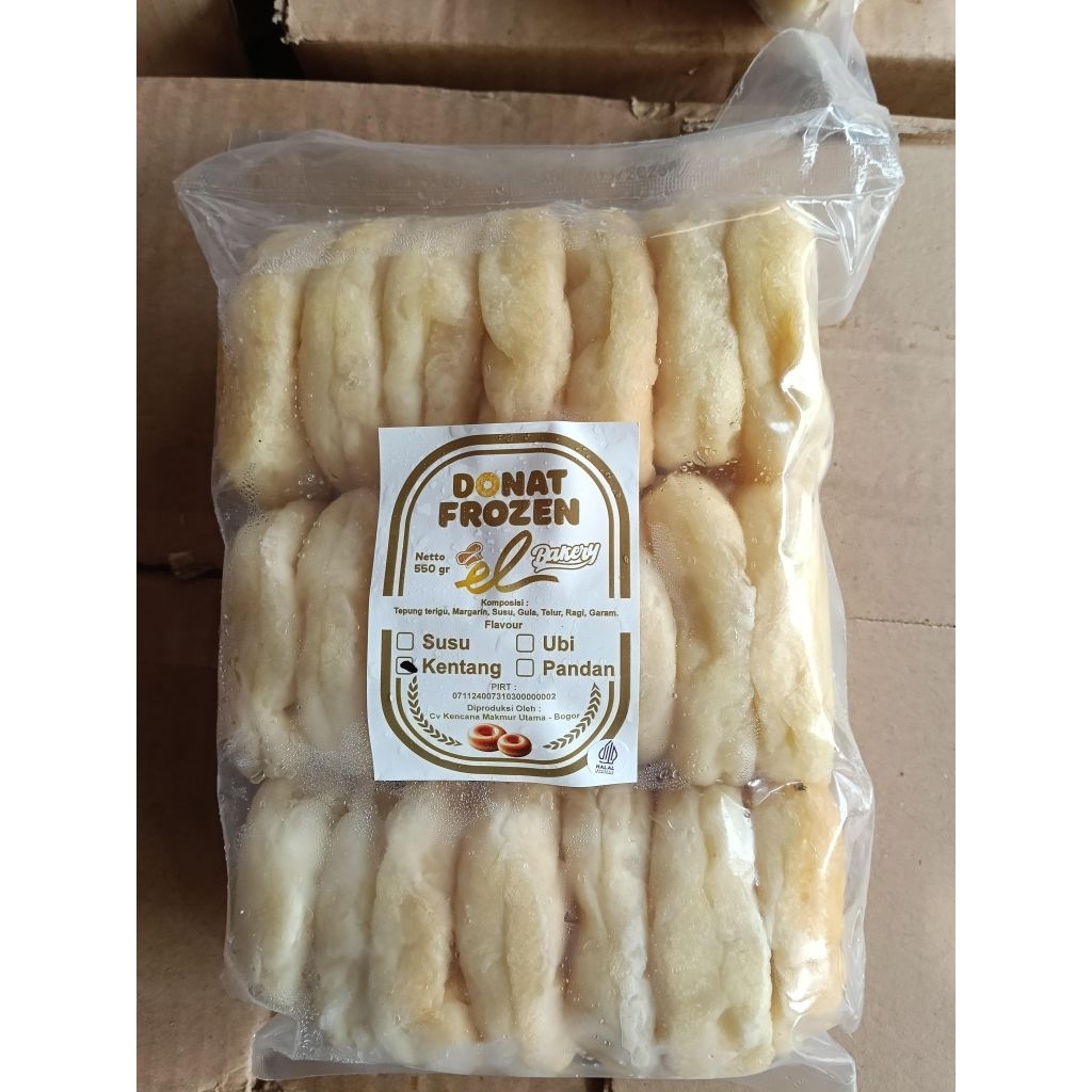 

DONAT FROZEN KENTANG EL BAKERY 550gr ISI 21