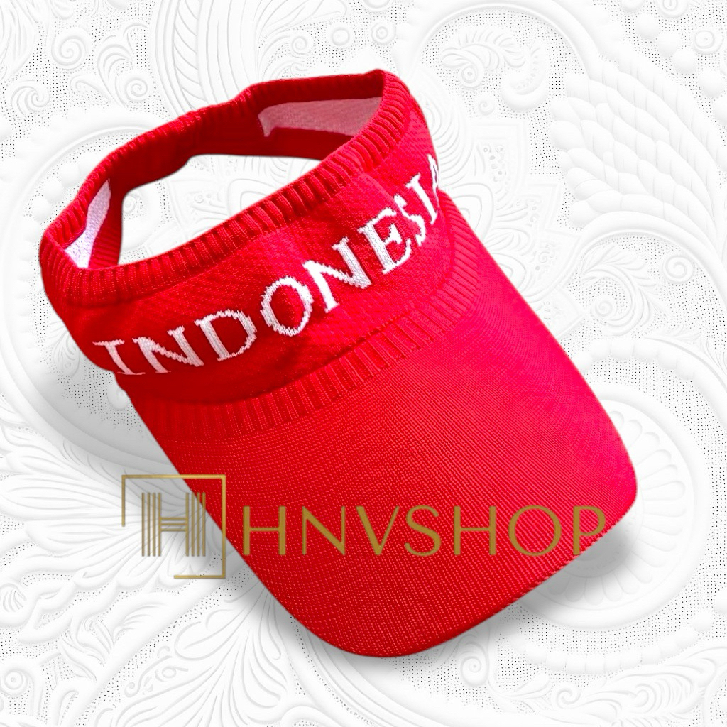 TOPI RAJUT SPORT CADY SENAM ZUMBA INDONESIA MERAH PUTIH AGUSTUS HUT