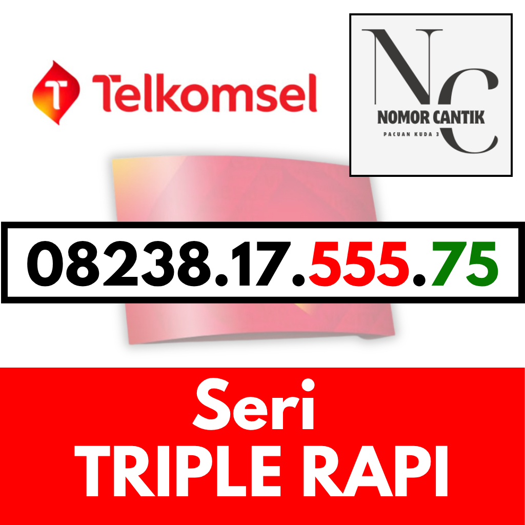 PERDANA NOMOR CANTIK TELKOMSEL SERI TRIPLE RAPI