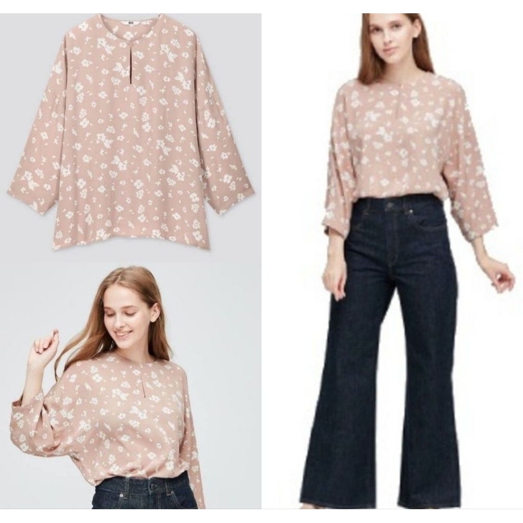 Uniqlo Floral Blouse