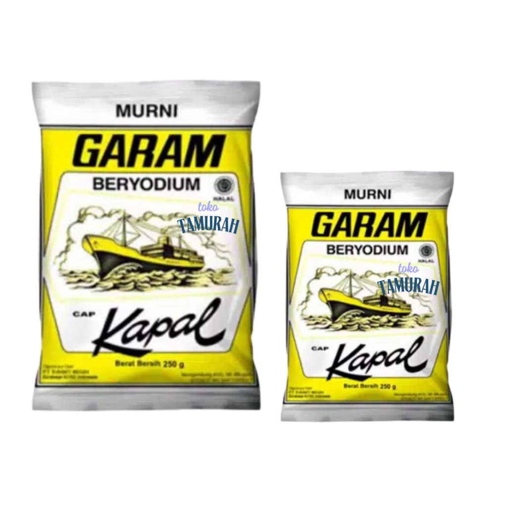 

Garam cap kapal 250 - 500 gr