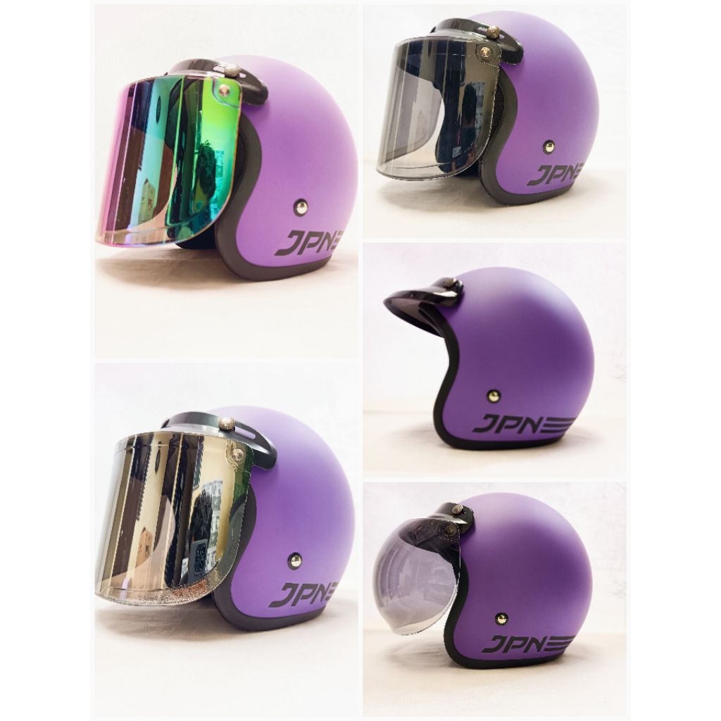 HELM JPN WARNA UNGU PURPLE DOFF ORIGINAL