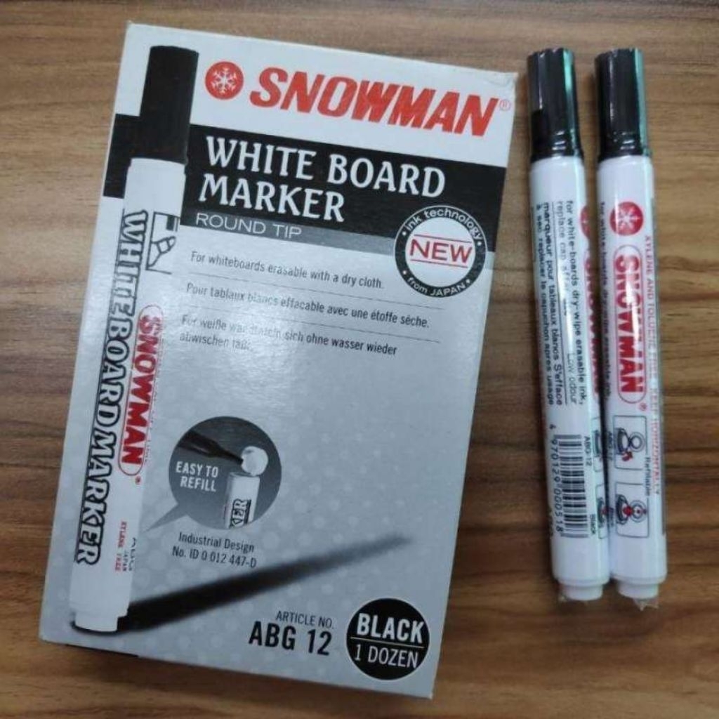 

[LUSIN] SPIDOL ABG-12 SNOWMAN WHITEBOARD PAPAN TULIS NON PERMANEN / SPIDOL WHITEBOARD / WHITE BOARD PAPAN TULIS