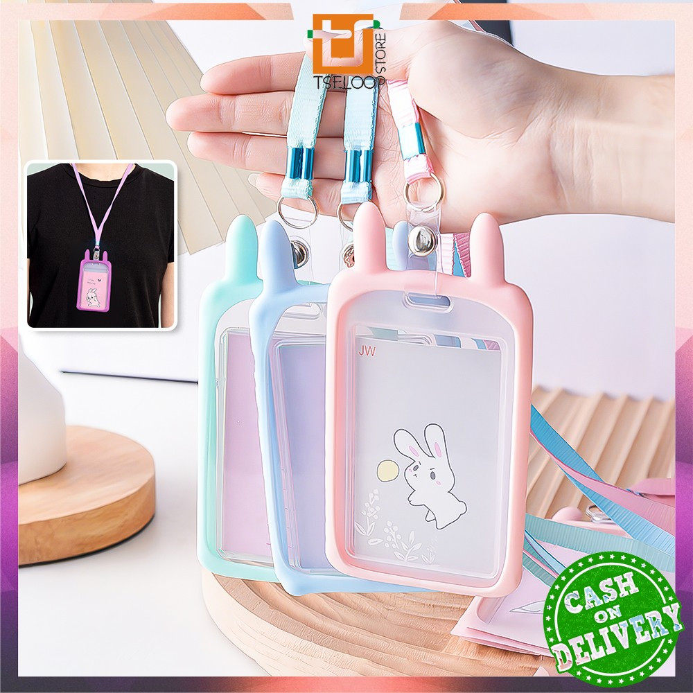 

EC OFM-C324 Name Tag ID Card Holder Karakter Kelinci Gantungan Kartu Nama Atau Panitia / Tali ID Card Nama Karakter Bear / Gantungan Tali Kartu Akses Kantor MRT Busway Lanyard