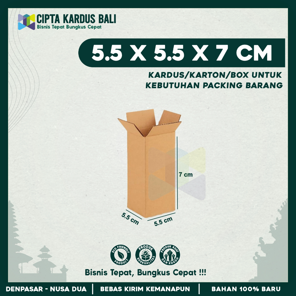 

Kardus Packing 5.5x5.5x7 | Box packing | Karton Packing