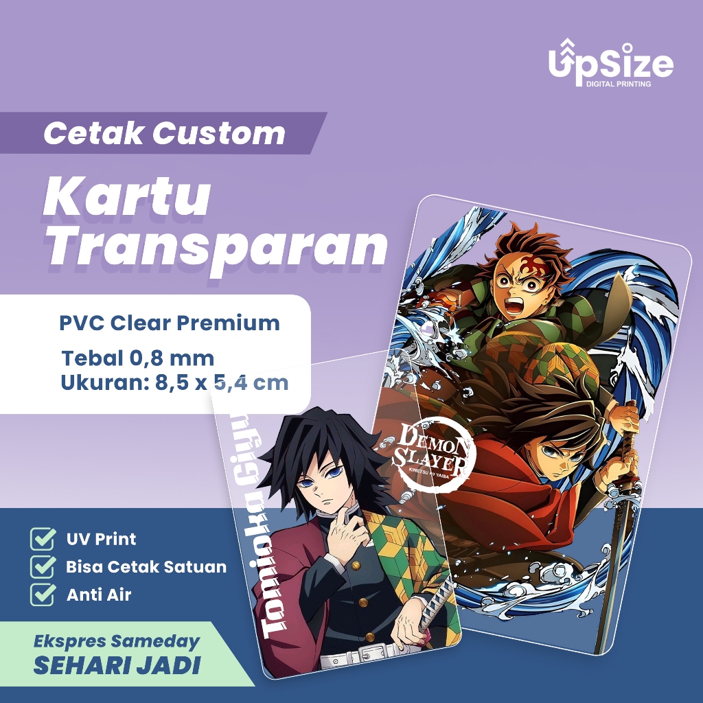 

Cetak Kartu Transparant CUSTOME untuk Anime, Kpop, Merchandise EXPRESS SMAEDAY