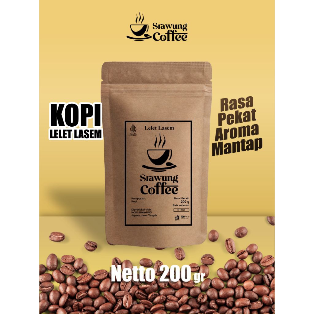 

Srawung coffee -KOPI MURNI Lelet Lasem /kopi Indonesia/kopi murah