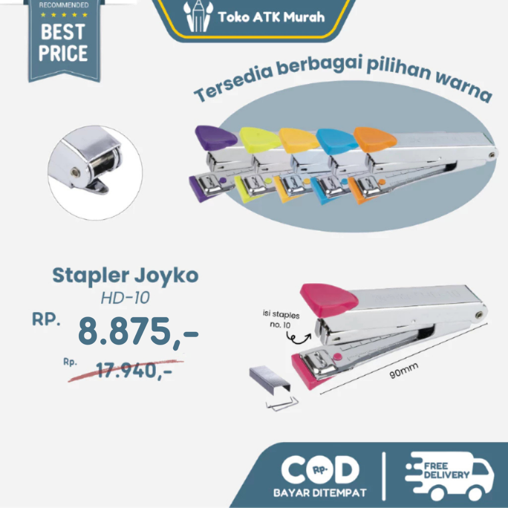 

Stapler HD-10 Stepler Joyko Hekter Jilid Kertas
