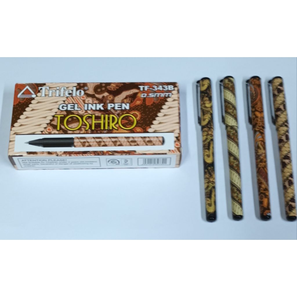 

PULPEN GEL BATIK/GELPEN BATIK TF-343 B TOSHIRO