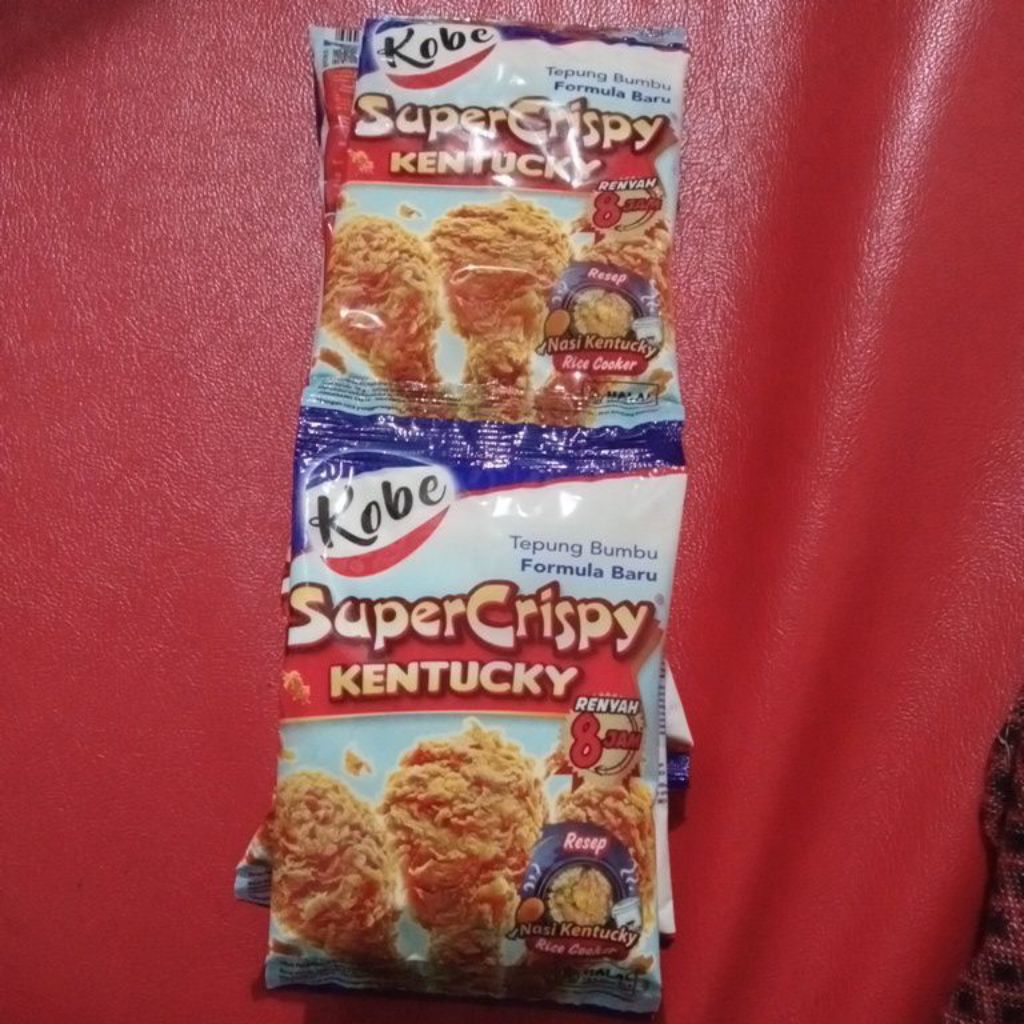 

Tepung bumbu Kobe " Super Crispy " Kentucky renceng 70 gram 5 pcs