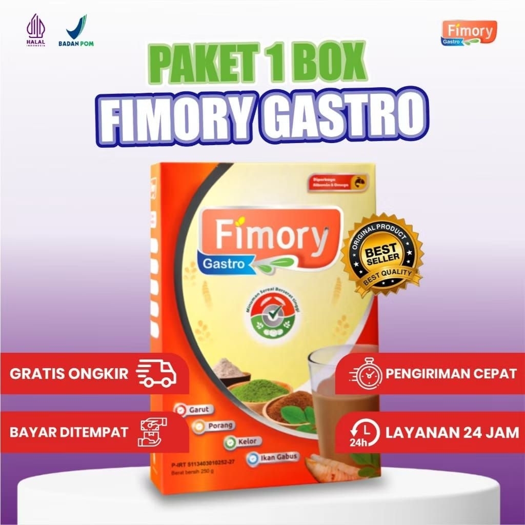 

Fimory Gastro 3x Lebih Efektif - Fimory Minuman Sereal Umbi Garut 1Box