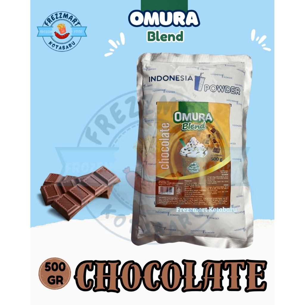 

Omura Blend Bubuk Minuman Serbuk Rasa Chocolate 500 GR Frezzmart Kotabaru