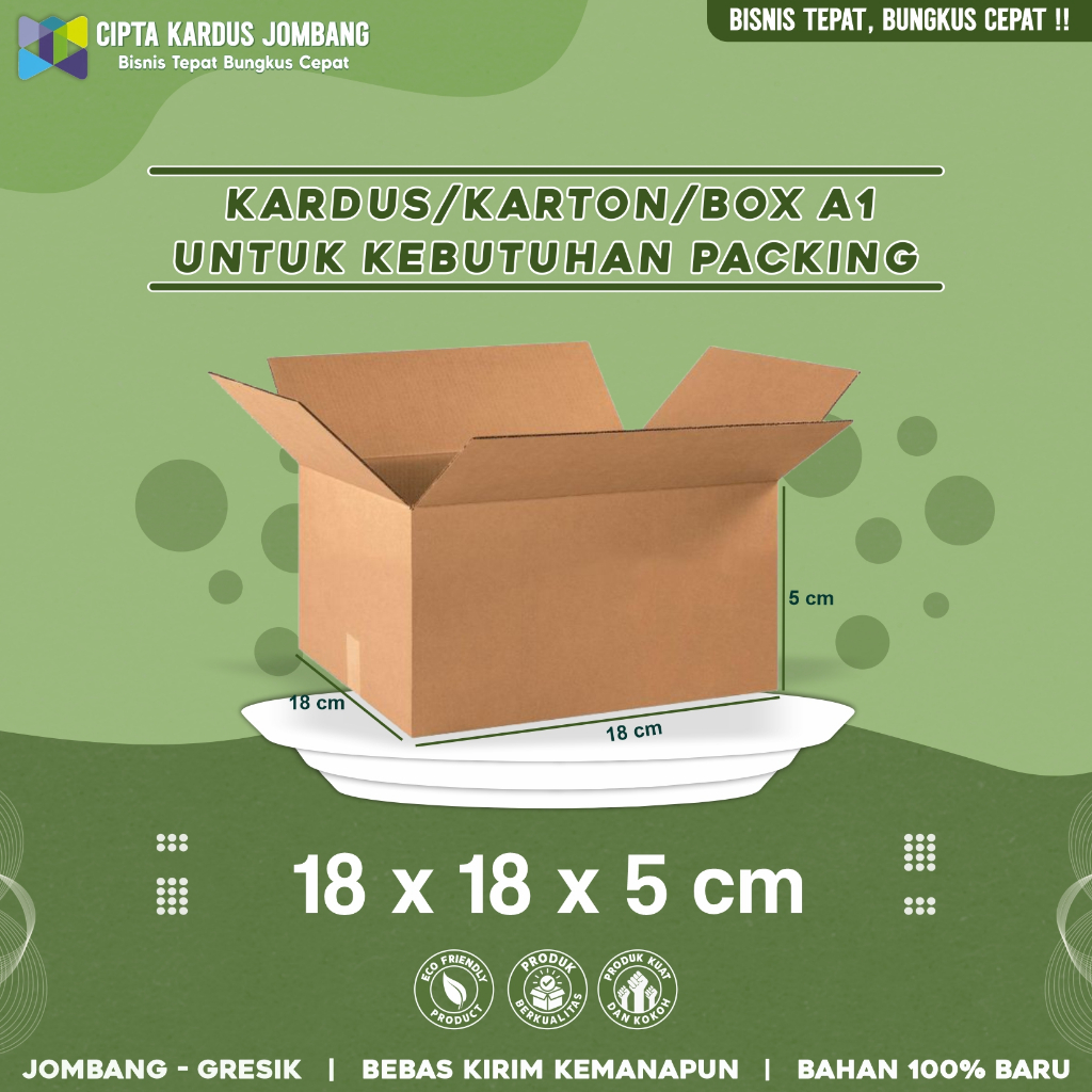 

Kardus Packing 18x18x5 | Box packing | Karton Packing