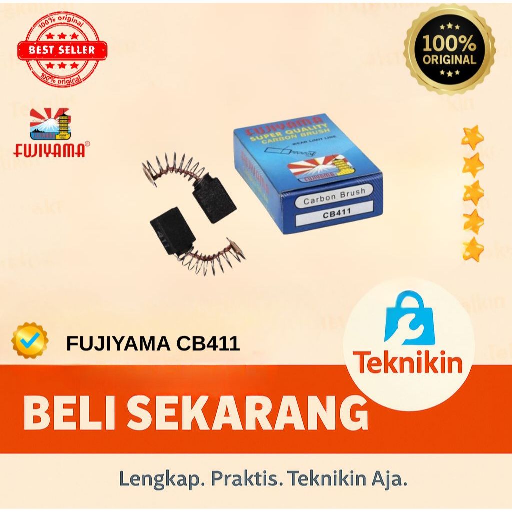 Carbon Brush/ Arang/ Cool Booster/ Spul FUJIYAMA CB411/