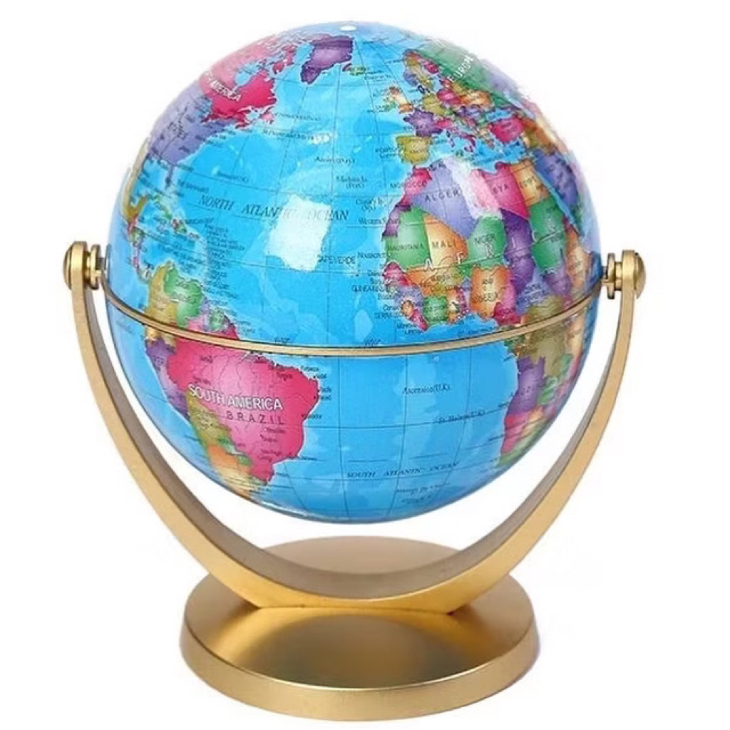 Mainan Edukasi Pajangan Globe Peta Dunia Belajar Pengetahuan Dunia Globe Bola Dunia Premium