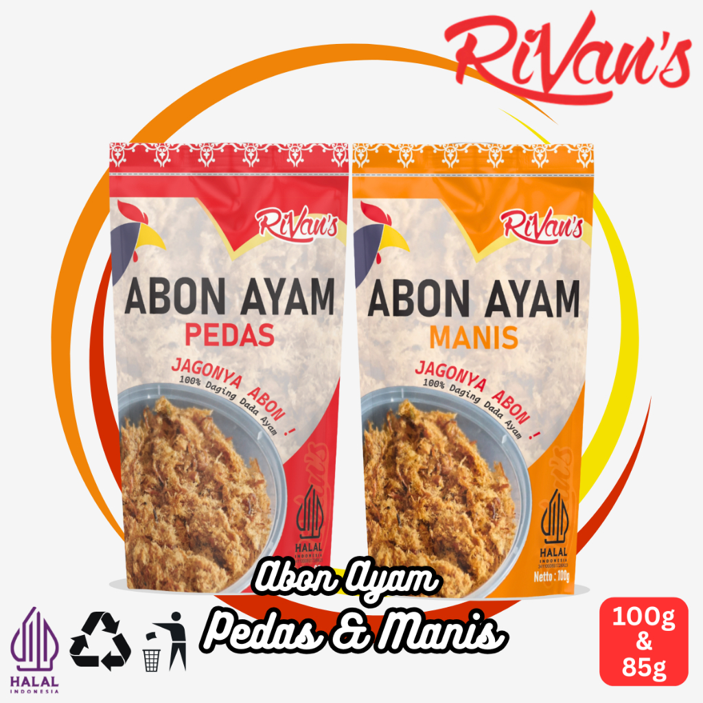 

Abon Ayam Manis & Pedas Duo Bundling Isi 2– Abon Ayam 100% Daging Ayam Asli – Abon Manis & Pedas Isi 2