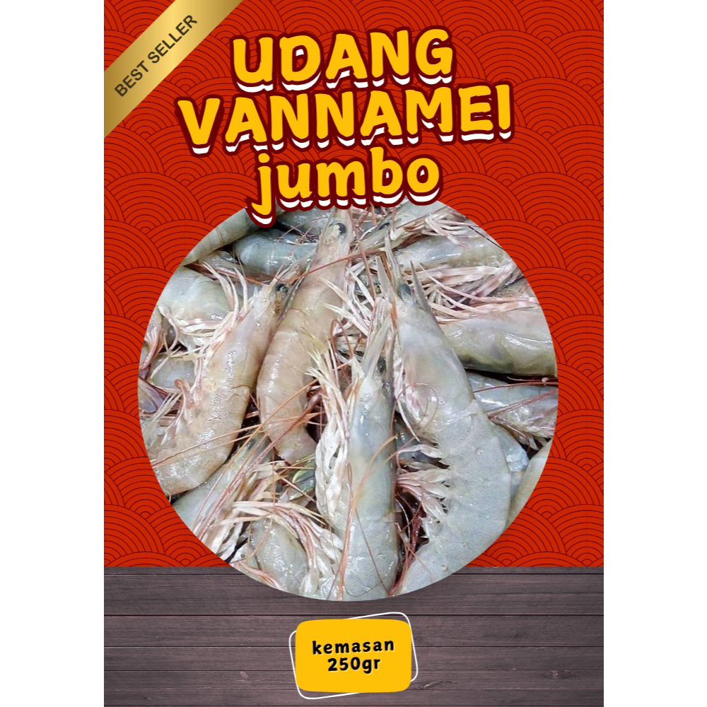 

[Best Seller] Udang Vannamei Jumbo Frozen Fresh Sudah dikemas Vacum pack