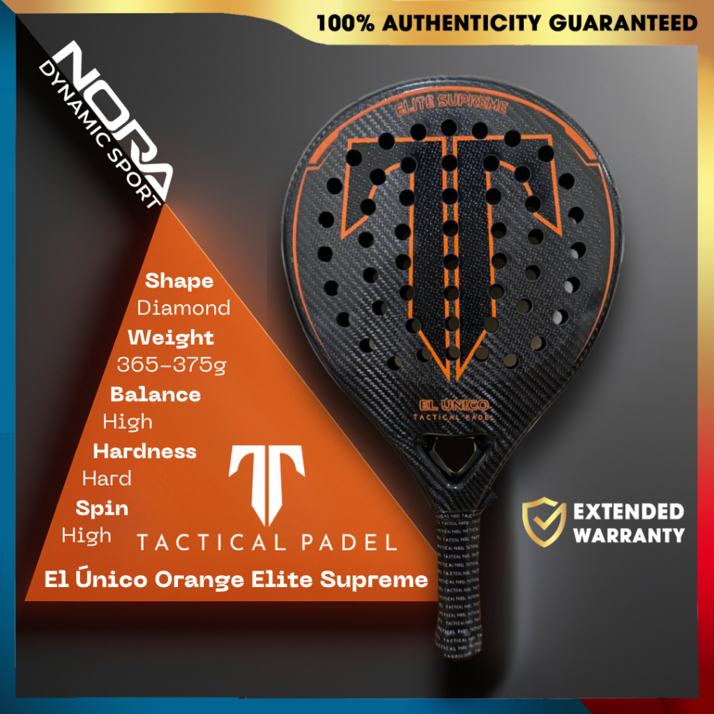 Tactical El \u00danico Orange Elite Supreme Raket Padel 