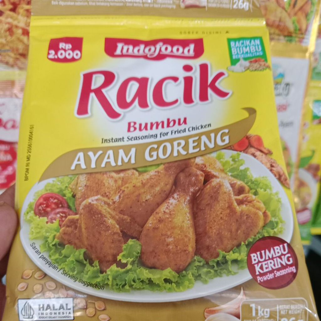 

Bumbu racik rasa ayam goreng indofood eceran 26gram