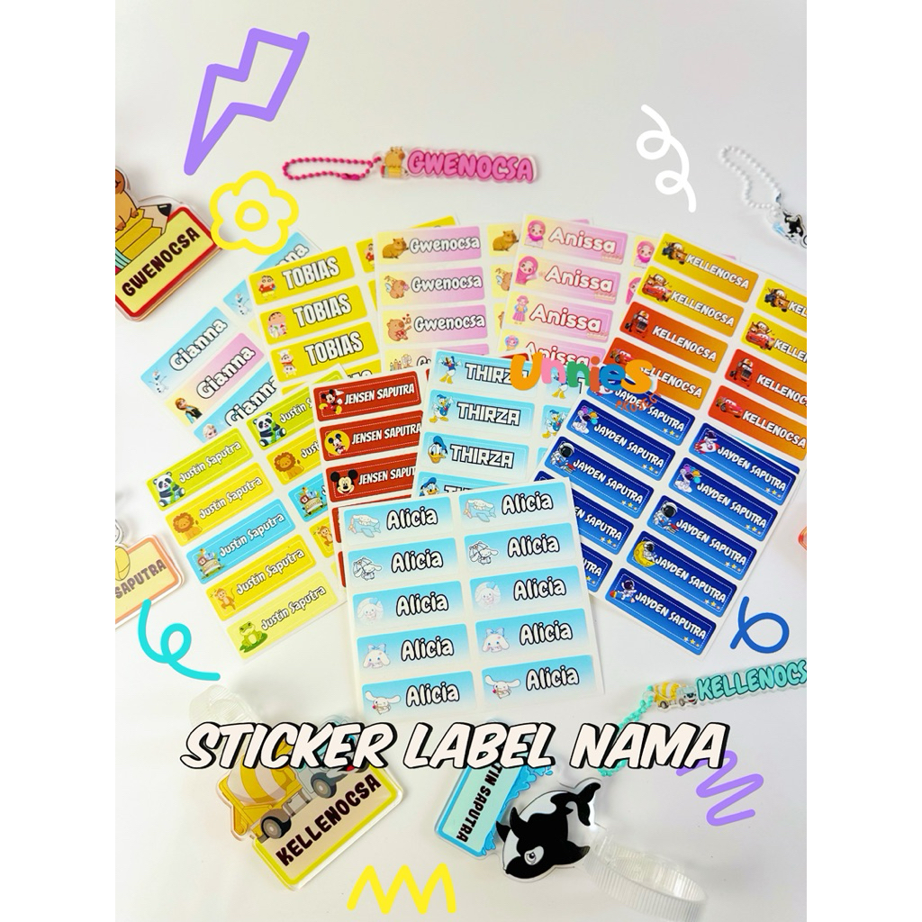 

STICKER LABEL NAMA CUSTOM