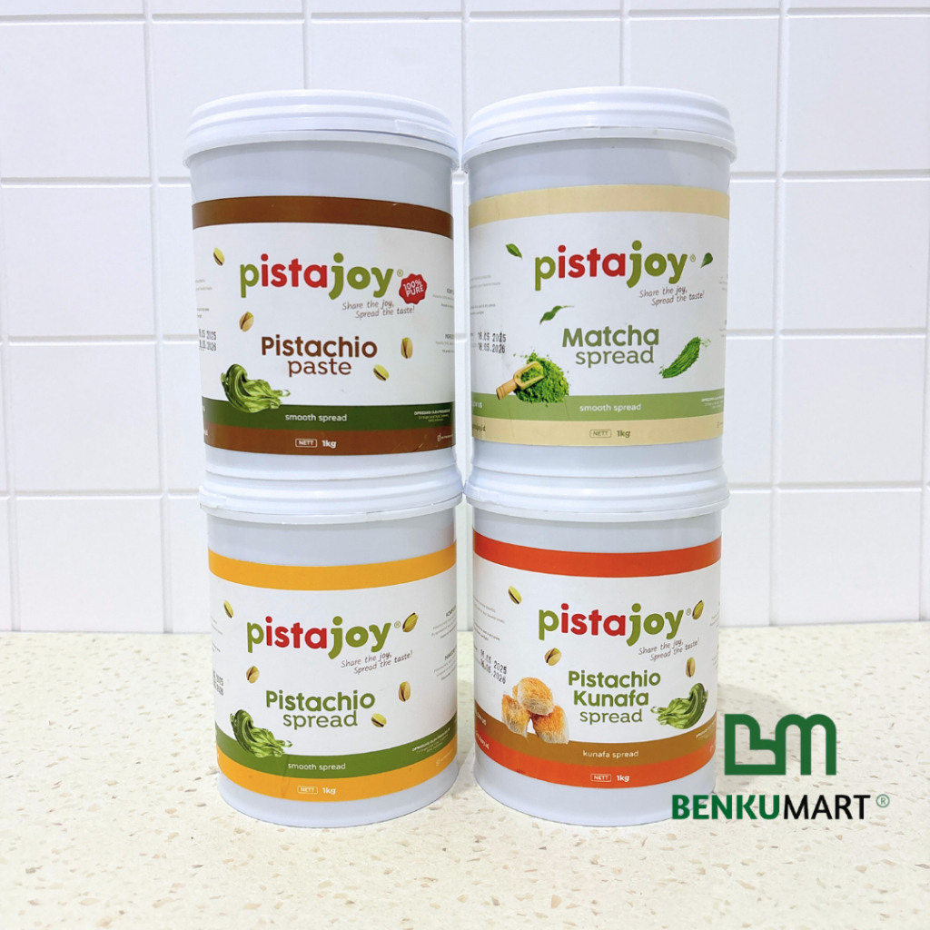

Pistajoy Pistachio & Matcha Spread / Paste 1 Kg – 100% Pistachio, Kunafa, Matcha, Selai Premium - All Variants