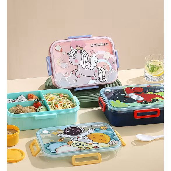 YUMMY BOX BENTO ANIMALS DENGAN SAUCE CONTAINER