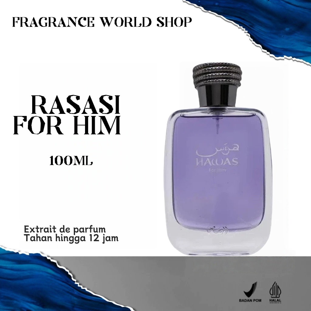 Rasasi Hawas For Him 100 ml/Rasasi Hawas For Him Parfum/Hawas For Him/Rasasi Hawas Ice/Rasasi Its Es