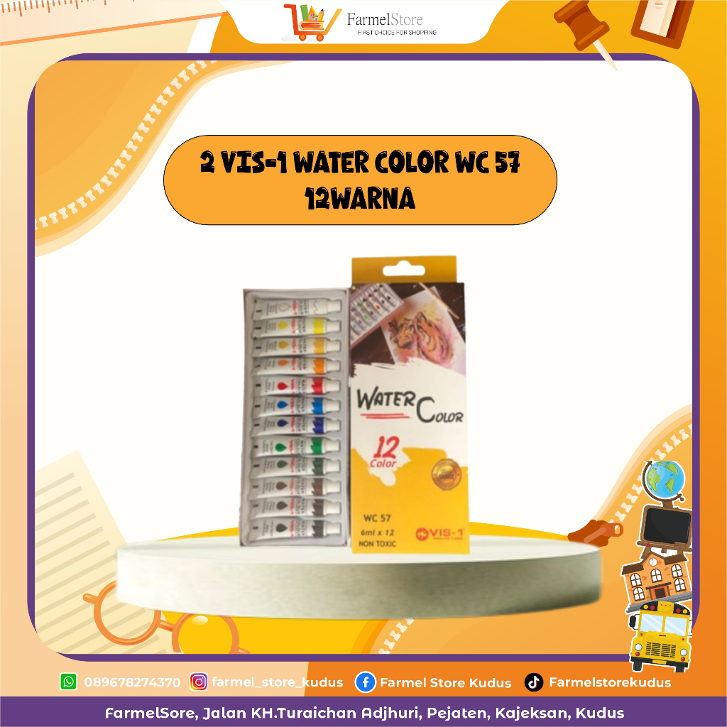 

Vis-1 WaterColor WC 57 12Warna