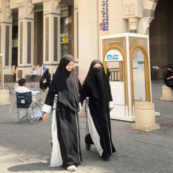 BRSYARI SAQIFAH Abaya Haji dan Umroh Mazen Jetblack