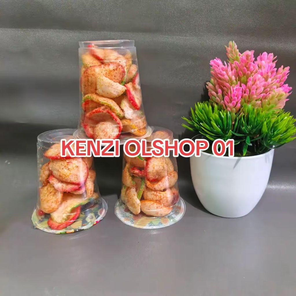 

kerupuk pedas/kerupuk pedas cup 1 pak