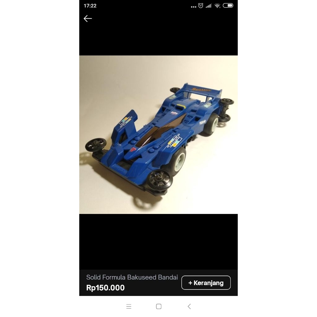 Mini 4wd bakuseed bandai non tamiya