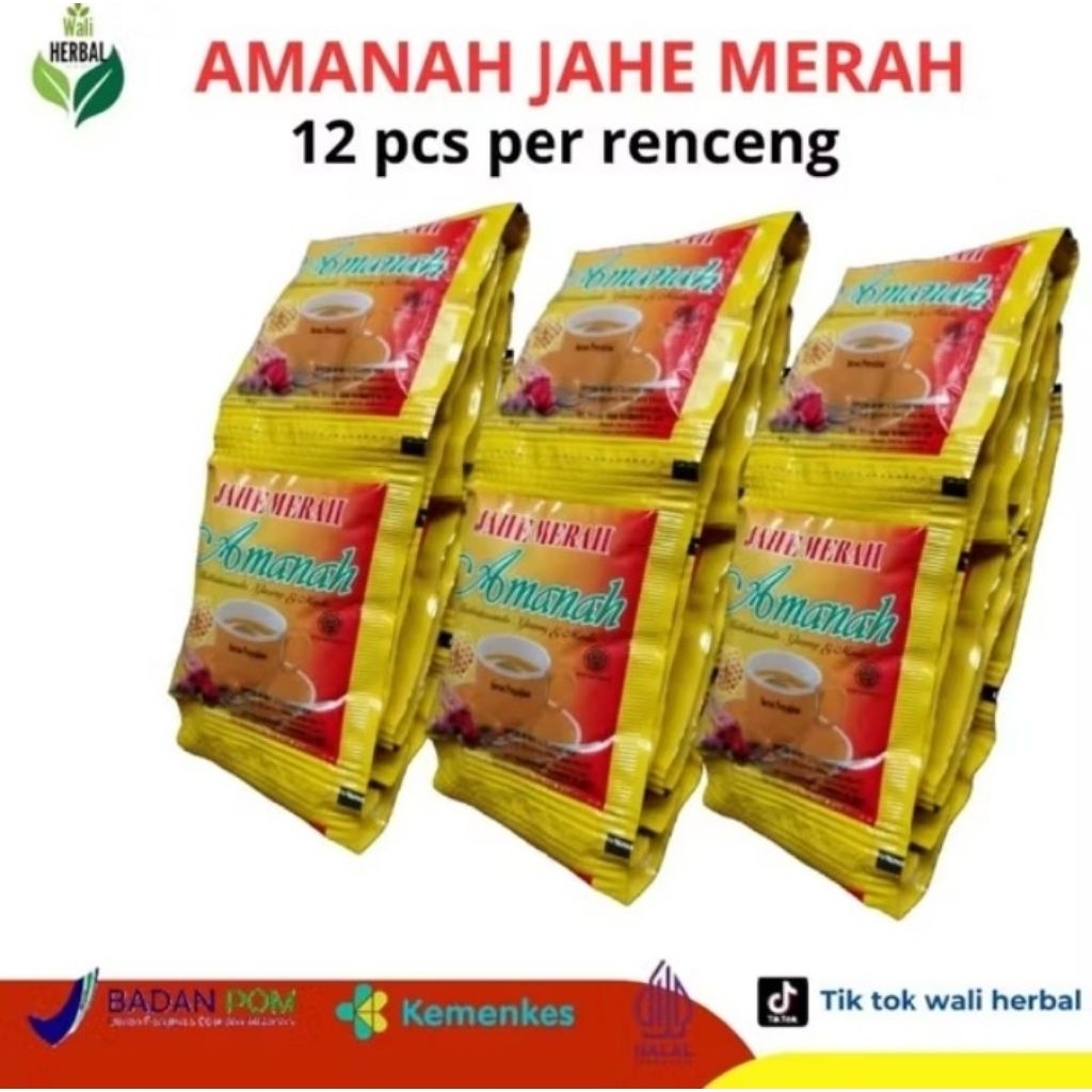 

JAHE MERAH AMANAH PER RENCENG 12 SACHET