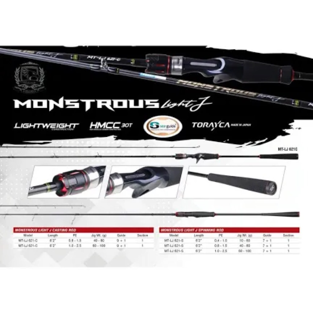 seahawk monstrous light jigging rod