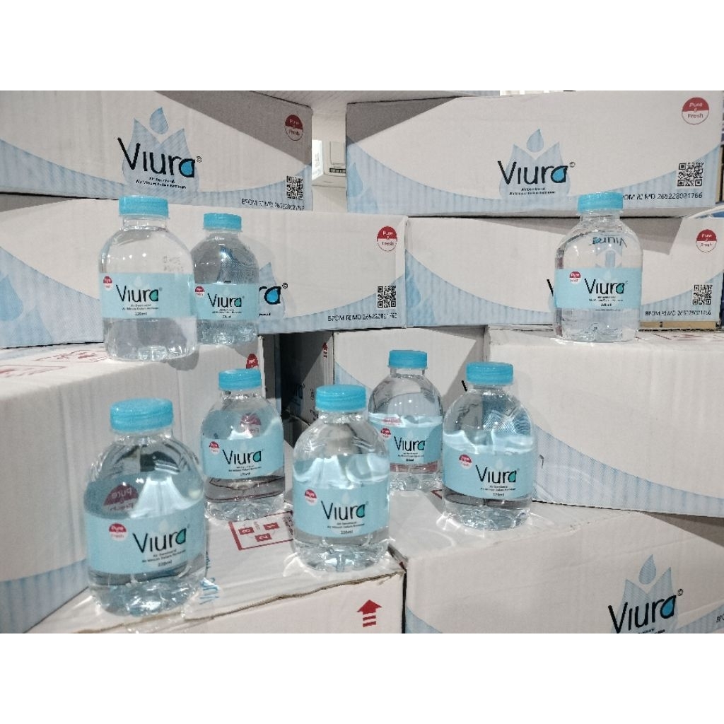 

air minum cantik VIURA 220ML De mineral, per 6 botol