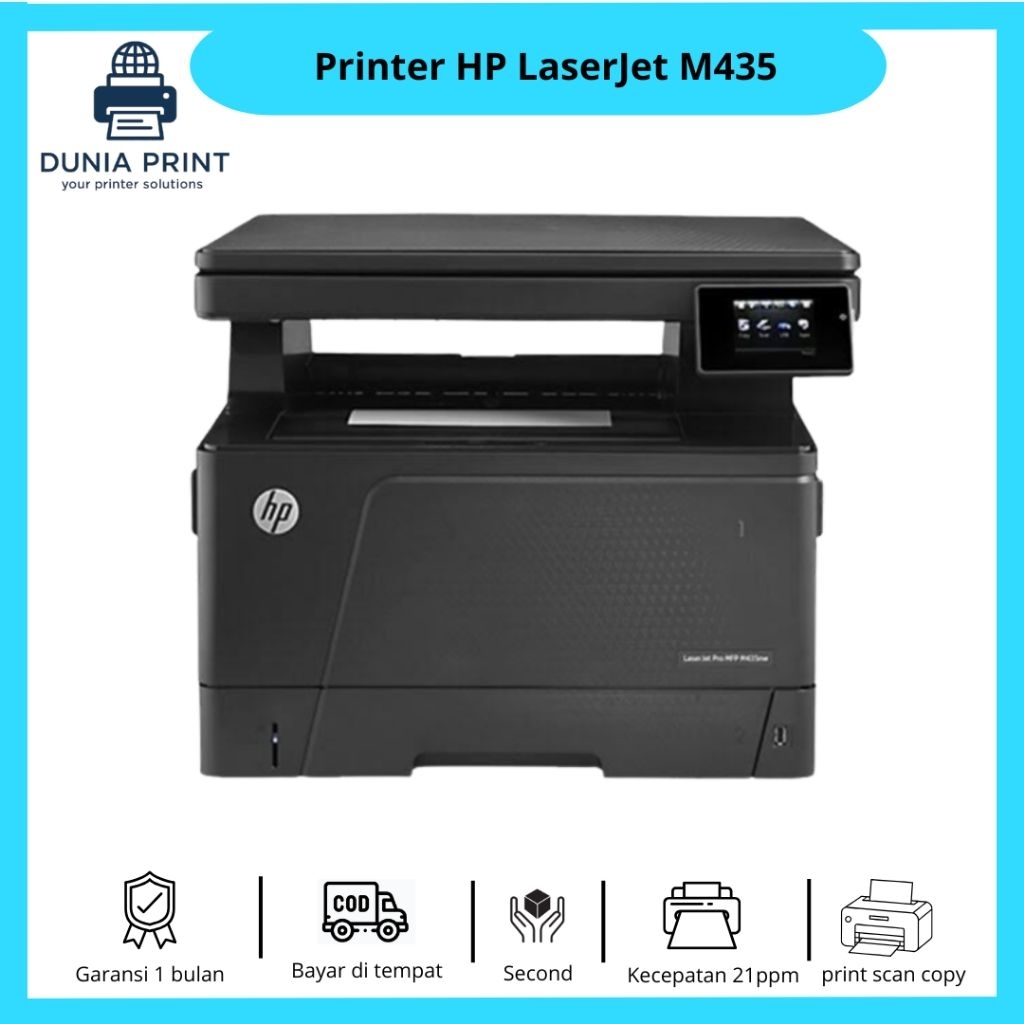 Printer HP LaserJet M435 A3 Bekas Printer A3 Mulitifungsi Siap pakai