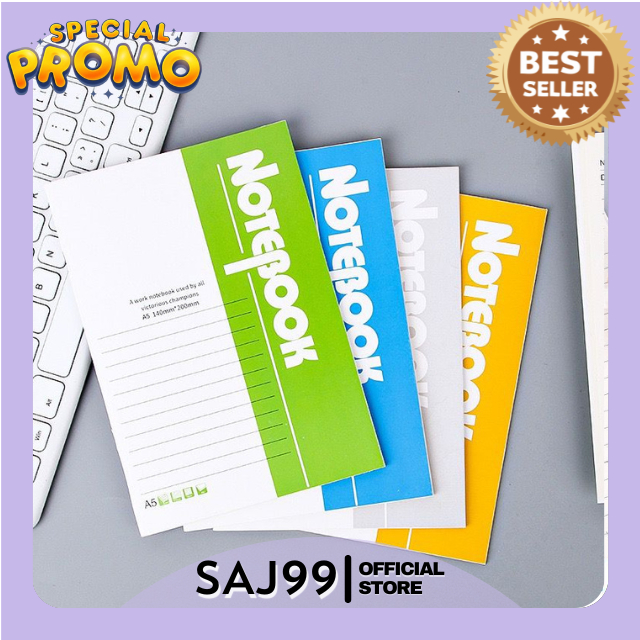 

SAJ - Isi 10Pcs Buku Tulis Catatan Notebook A5 Journal Sekolah Kantor